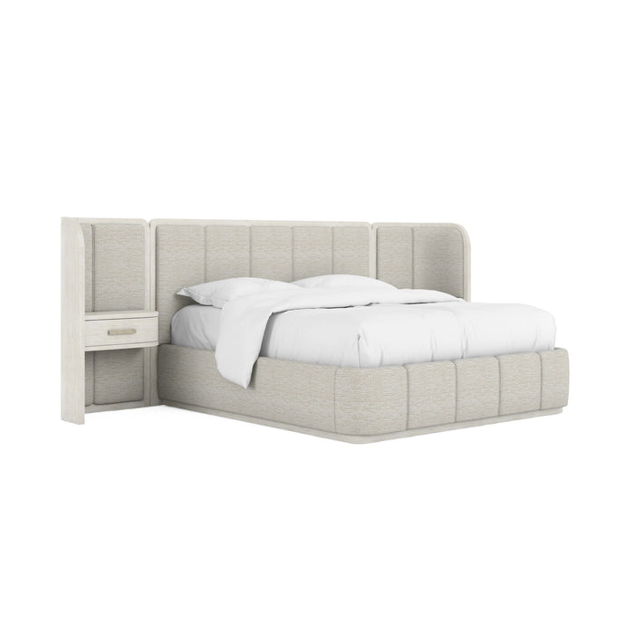 Ashlar Cal-King Upholstered Wall Panel Bed
