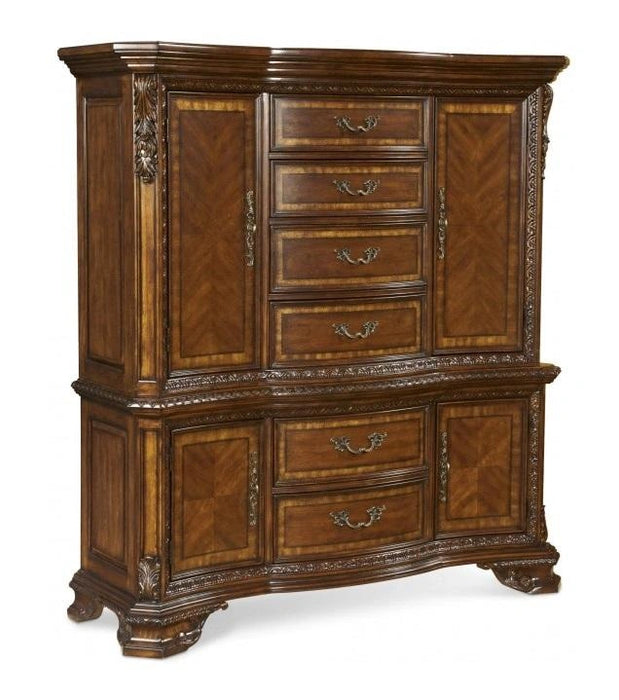 Old World Master Chest in Warm Pomegranate