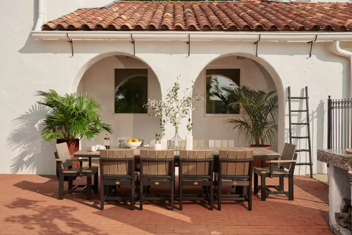 LuxCraft Urban Outdoor  Dining Table (4’ x 10’ Oval)