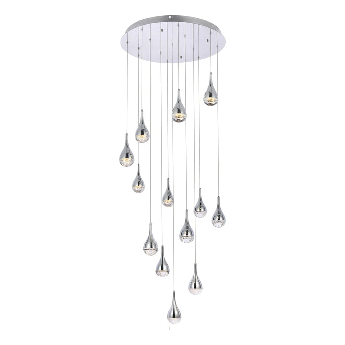 Amherst  13 Light  30 Inch chrome Chandelier
