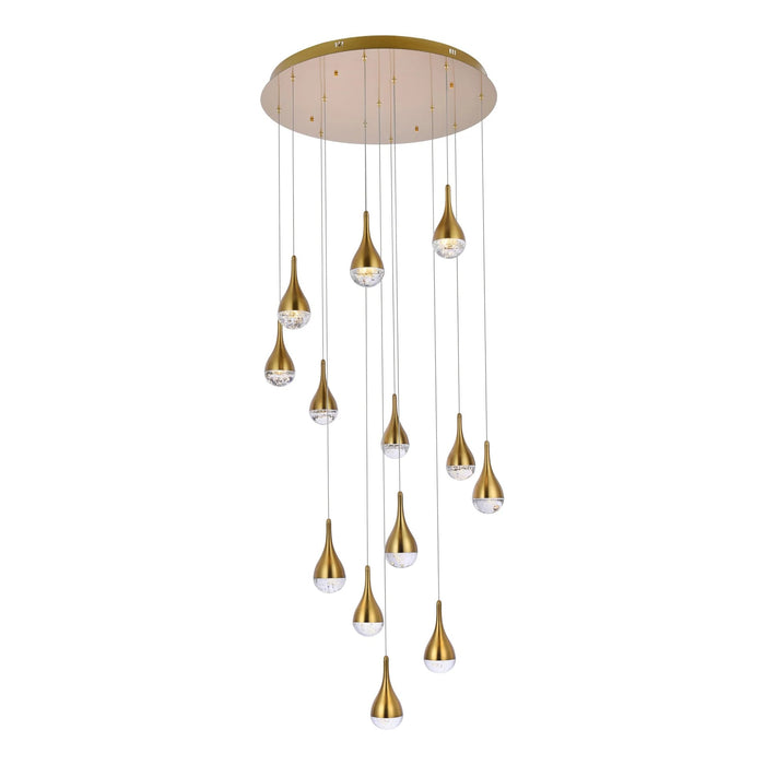 Amherst  13 Light  30 Inch chrome Chandelier