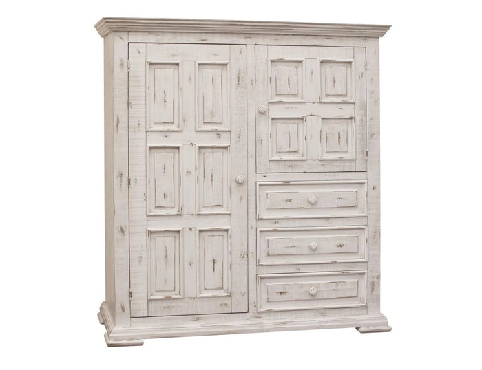 Terra White 3 Drawer, 2 Door Gentleman’s Chest