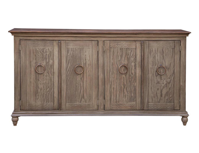 Capri Console w/4 Doors, Olive finish