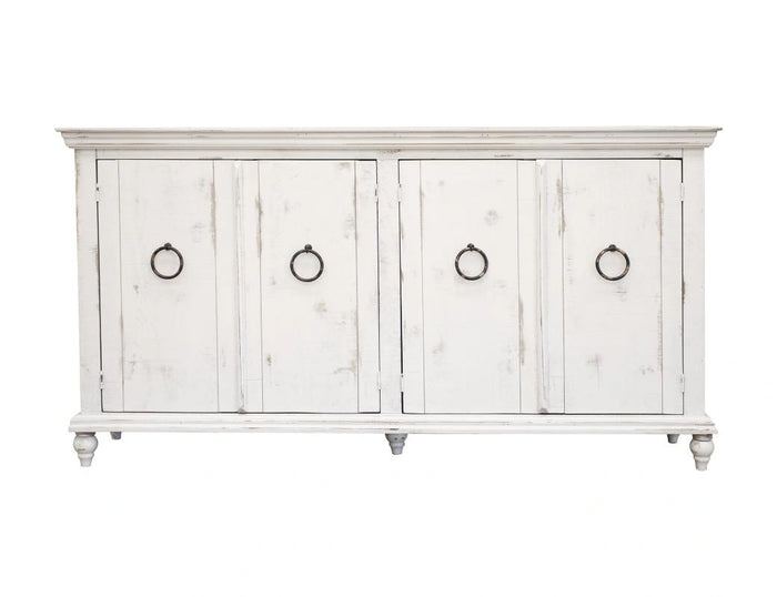 Capri Console w/4 Doors, White finish*