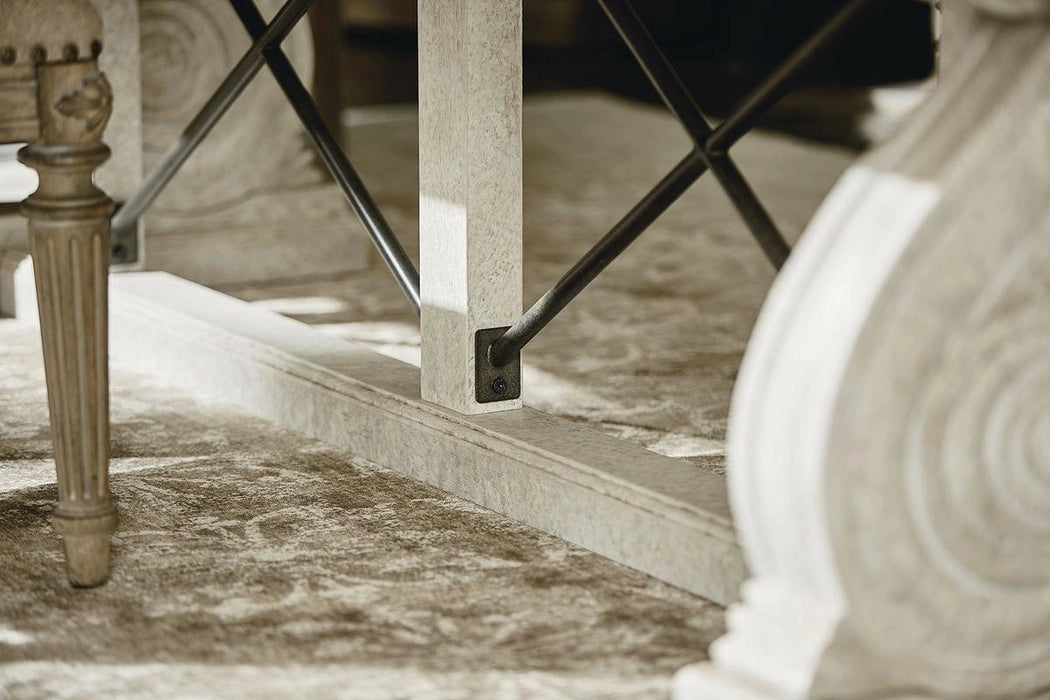 Arch Salvage Pearce Dining Table in Parchment