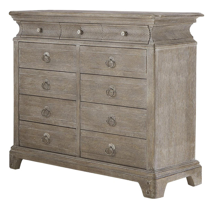 Furniture Summer Creek Light Keeper's 11 Drawer Dresser in Oak