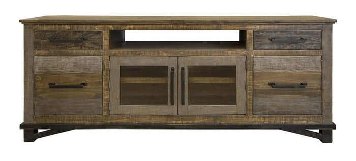 Loft Brown 2 Drawers, 4 Doors, 76" TV Stand