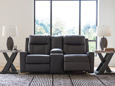 Mackmenville Reclining Loveseat with Console