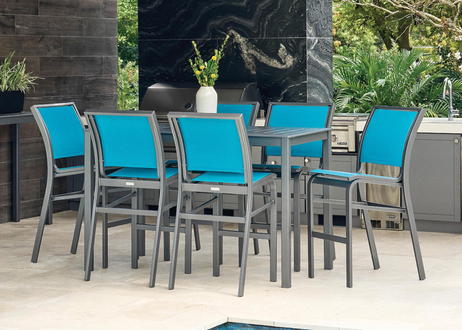 Telescope Casual Kendall Sling Balcony Height 5PC  Outdoor  Dining Set