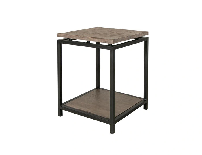 Blacksmith End Table, w/ shelf