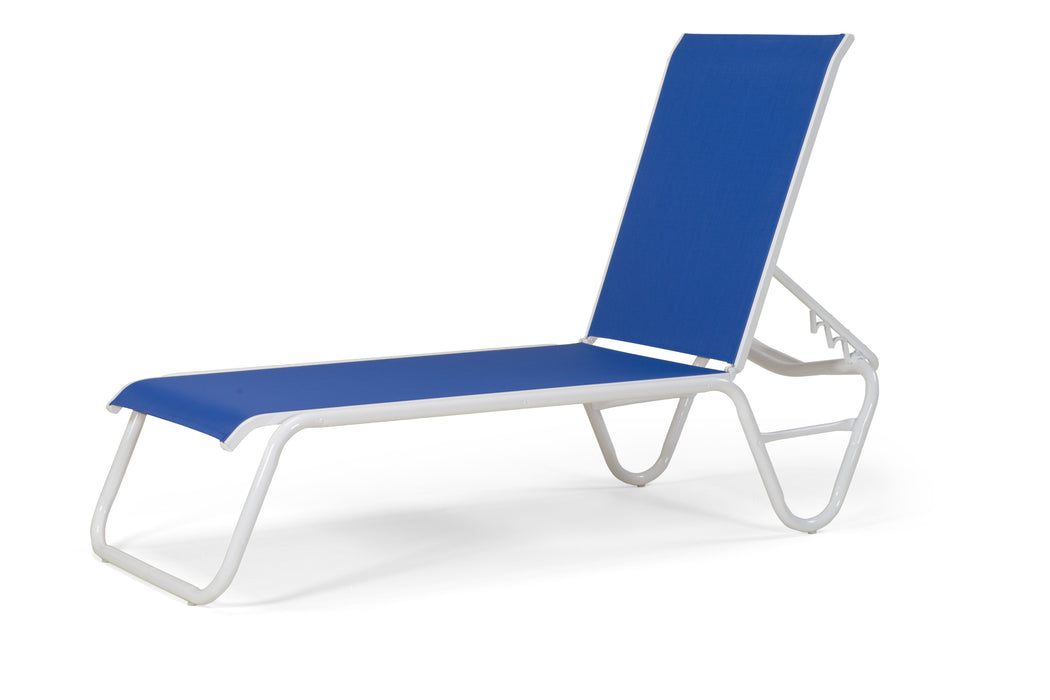 Gardenella sling Four Position Lay Flat stacking Armless  Outdoor Chaise