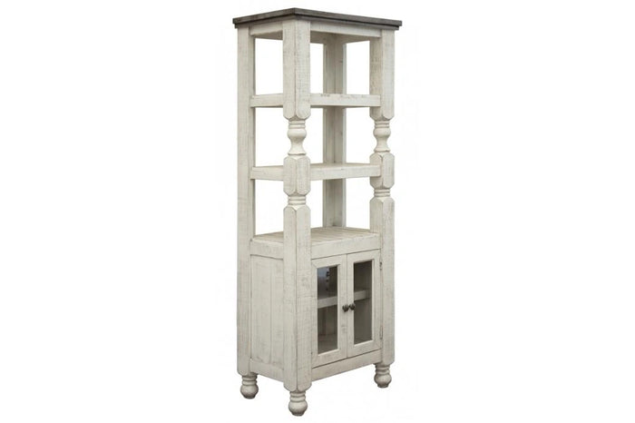 Stone 2 Door Bookcase Pier for Wall Unit