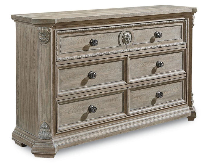 Arch Salvage 6 Drawer Grayson Dresser in Parchment