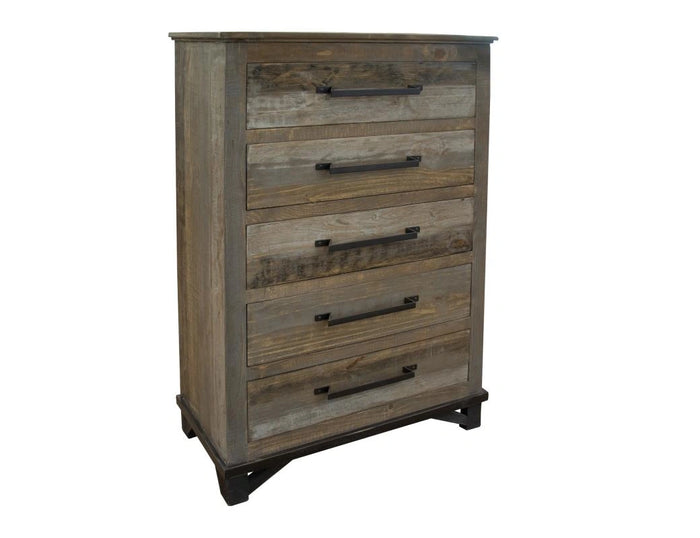 Loft Brown 5 Drawer, Chest