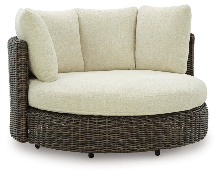 Kimora Outdoor Swivel Lounge Chair with Cushion