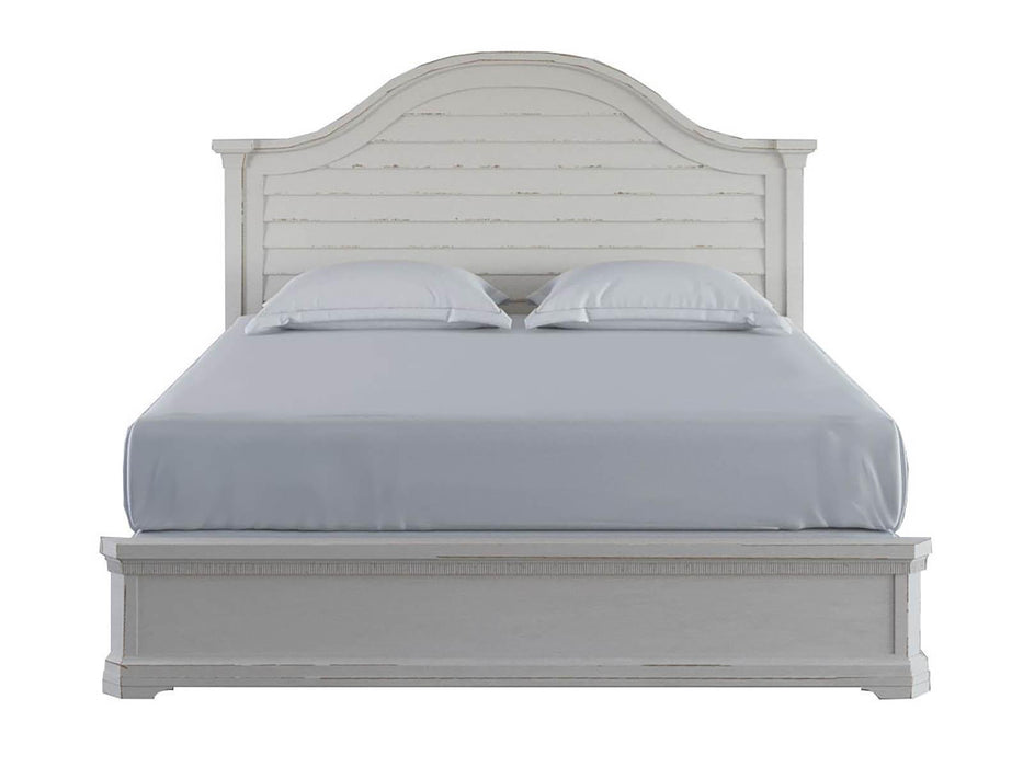 Furniture Palisade Queen Panel Bed in White