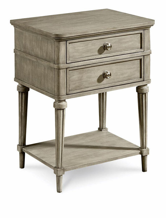 Morrissey 2 Drawer Kirke Leg Nightstand in Glam