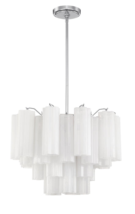 Crystorama Addis 6 light White  Chandelier