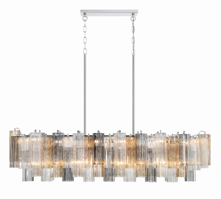 Crystorama Addis 14 light Linear Chandelier