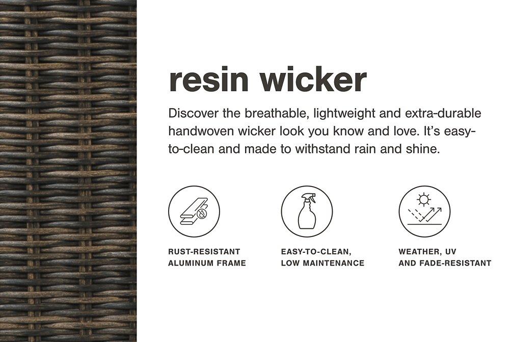 Beachcroft Beachcroft Fire Pit Table with Four Nuvella Swivel Lounge Chairs