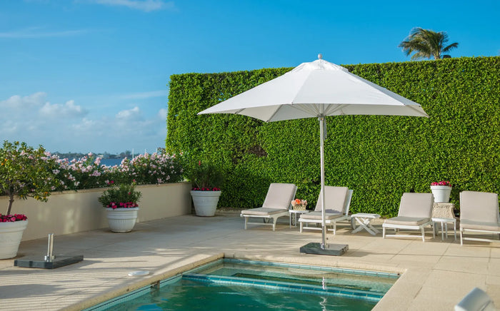 Bambrella Hurricane Aluminum Center pole outdoor umbrella - Hampton Home Dinette (NY)