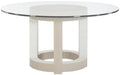 Bernhardt Axiom 54" Round Dining Table in Linear Gray image