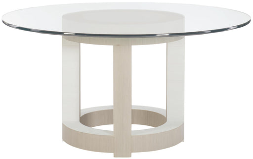 Bernhardt Axiom 60" Round Dining Table in Linear Gray image