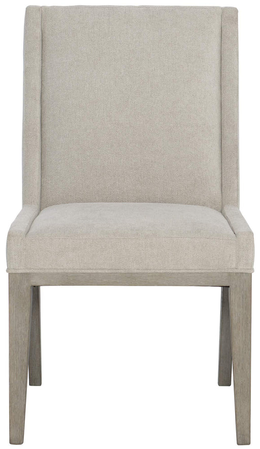 Bernhardt Linea Upholstered Side Chair in Cerused Greige image