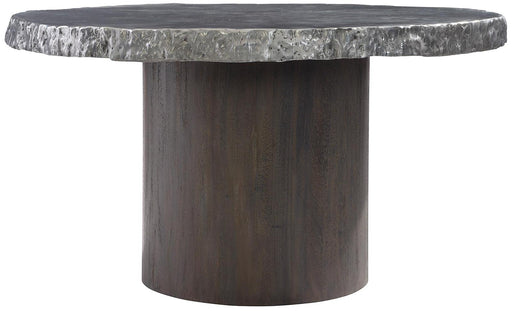 Bernhardt Interiors Cahill Round Dining Table in Gray Brown image