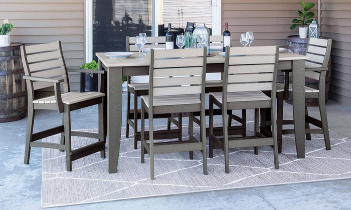 Freeport 7pc  counter height outdoor dining set