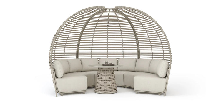 Couture Jardin 7pc Hug  Pavilion  outdoor Sectional