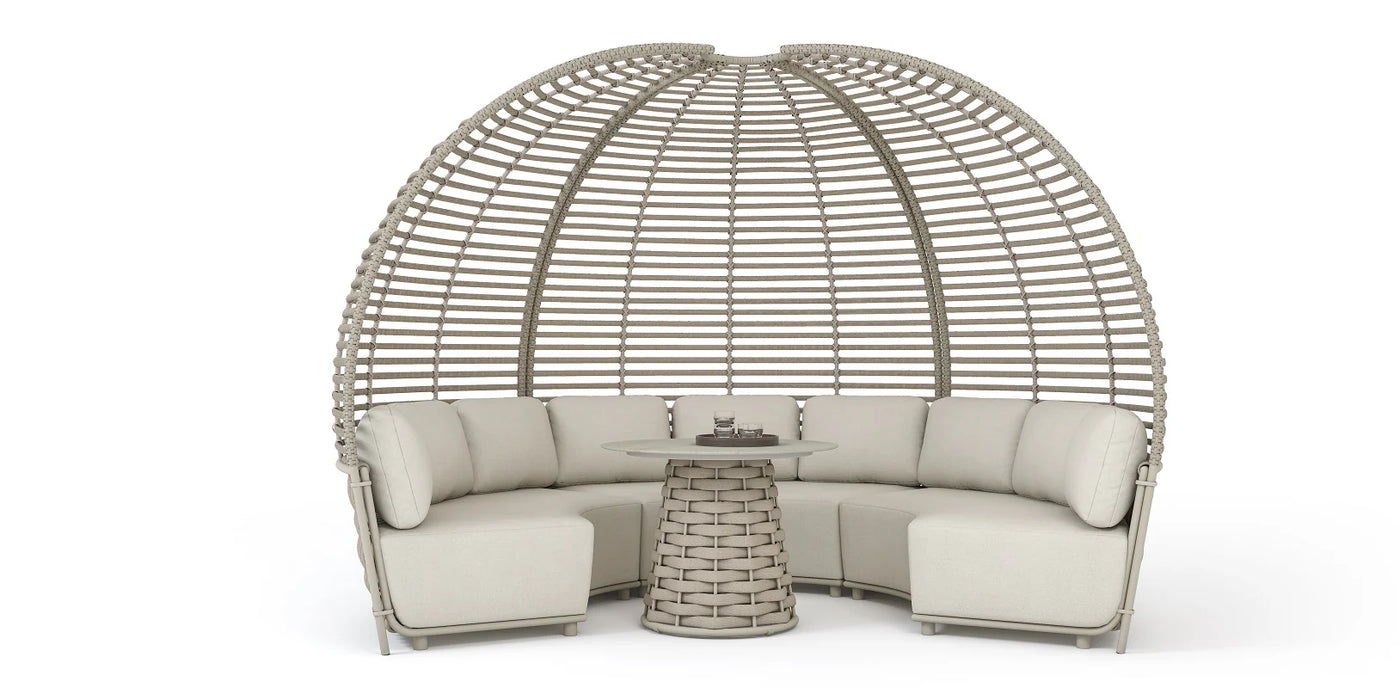 Couture Jardin 7pc Hug  Pavilion  outdoor Sectional