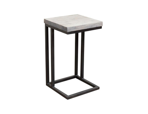 Vista Iron base and Wooden Top, C-Shaped Table image