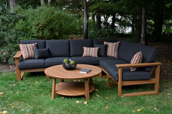 Lanai 6pc Deep Seating Outdoor Poly  Sectional