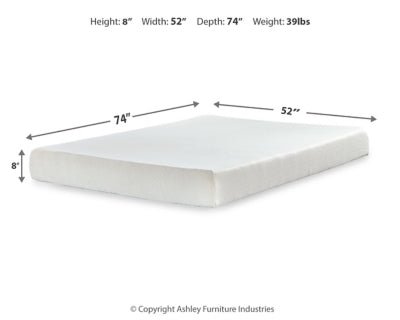 Chime 8 Inch Memory Foam Mattress in a Box