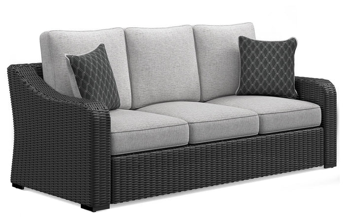 Beachcroft  Black Outdoor Sofa with Cushion Floor Sample