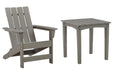 Visola Outdoor Adirondack Chair and End Table image