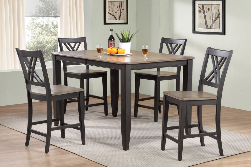 5pc counter height dining set floor sample