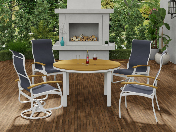 Belle Isle 5pc Outdoor Dining Set - Hampton Home Dinette (NY)