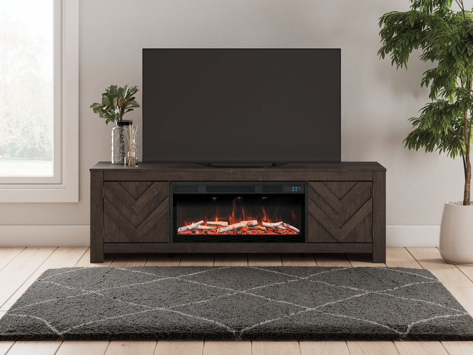 Cayboni 71" TV Stand with Electric Fireplace