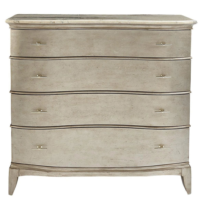 Starlite 4 Drawer Media Chest in Silver