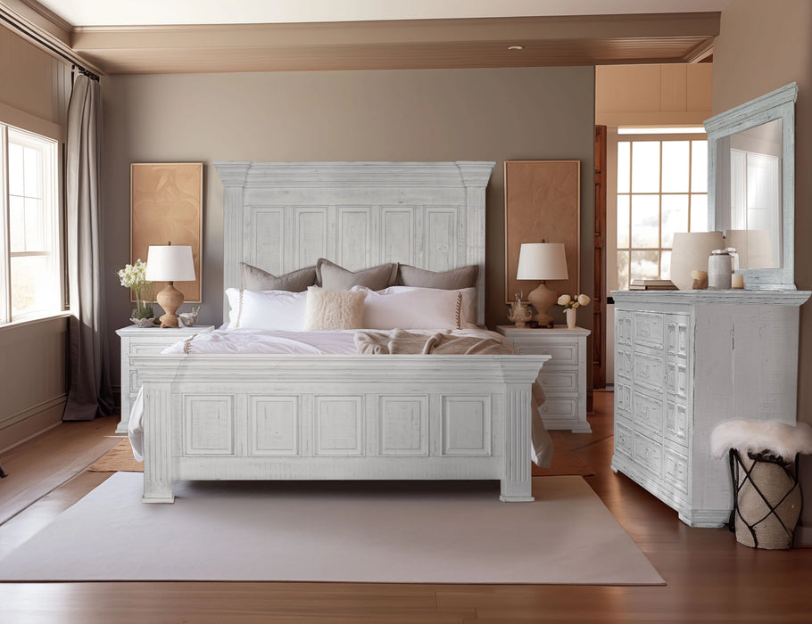 Terra White Queen Bed