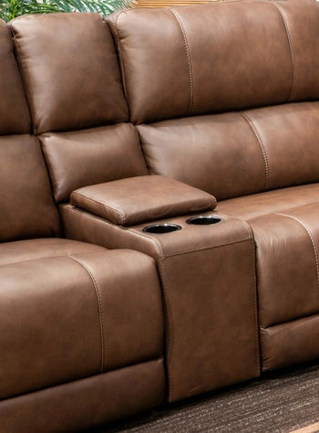 Bleckley Power Reclining Sectional Loveseat with Console