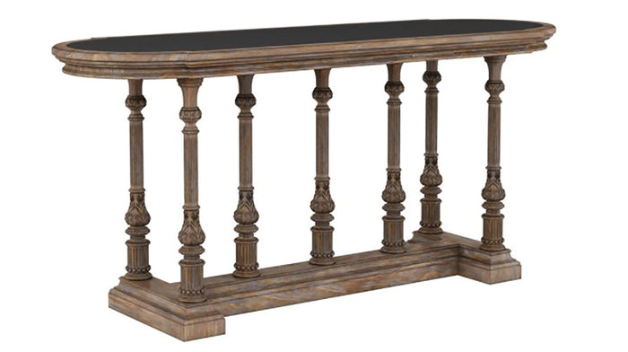 Furniture Architrave Gathering Pub Table in Rustic Pine