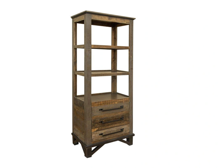 Loft Brown 3 Drawers Pier / Bookcase