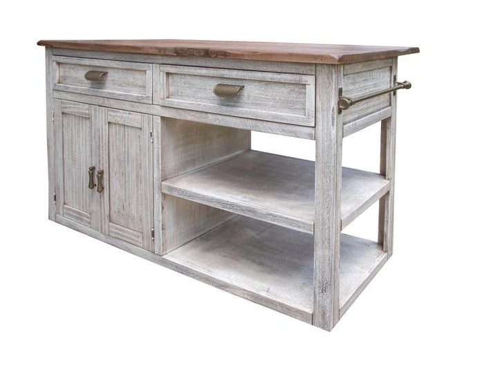 Sahara 2 Drawers, 2 Doors and 2 Shelves, Kitchen Island