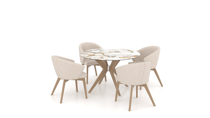Mid-century modern 5pc porcelain  dining set - Hampton Home Dinette (NY)