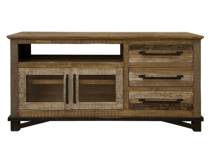 Loft Brown 3 Drawers, 2 Doors, 62" TV Stand