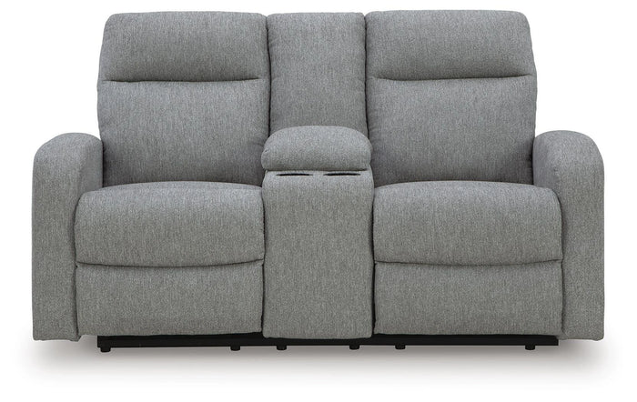 Gauntlet Reclining Loveseat with Console