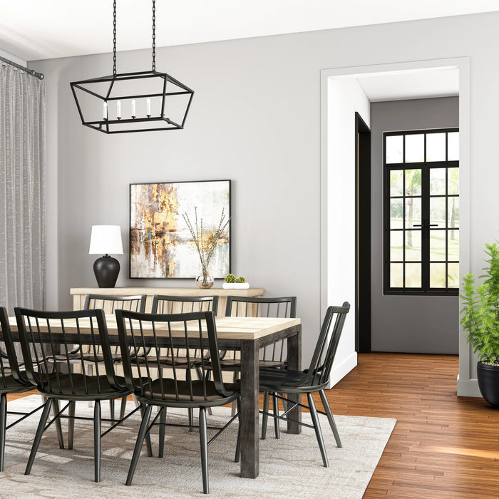 Frame Windsor Side Chair, Black (Sold As Set of 2)